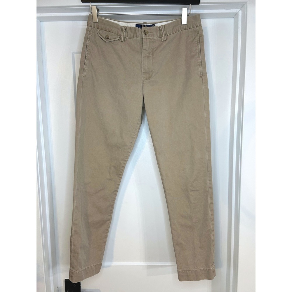 Polo Ralph Lauren Womens The Boyfriend Chino Tan Khaki Cotton Twill Pants 6